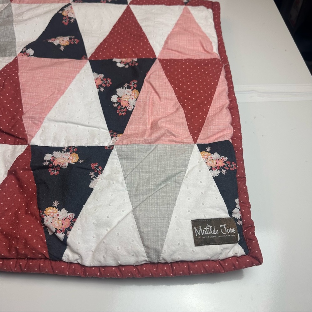 Matilda Jane Baby Quilt | Cotton Patchwork · Cottagecore Nursery / Crib Throw